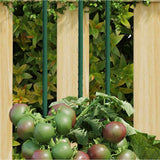 Garden Plant Stakes 30 pcs Green 150 cm Steel 319370