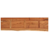 Wall Shelf 90x30x2.5 cm Rectangular Solid Wood Acacia Live Edge 370239