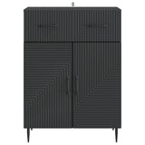 Sideboard with Drawer Black 66 x 34.5 x 89.5 cm Engineered Wood 894866