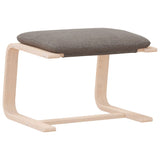 Footstool Taupe 51x41x40 cm Fabric 351068