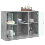 Sideboard Concrete Grey 102x37x75.5 cm Engineered Wood 3295874