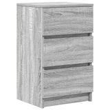 Bedside Cabinets with 3 Drawers 2 pcs Grey Sonoma 39x35x65 cm 861348