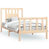 Bed Frame without Mattress Solid Wood Pine 90x200 cm 3188151