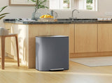 50L Kitchen Bin with Soft-Close Lid and Stay-Open Function, Stainless Steel Pedal Bin with Removable T3398P424976