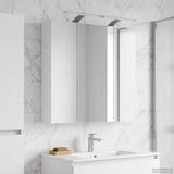 Bathroom Mirror Cabinet White 70 x 14.5 x 70 cm Engineered wood 889095