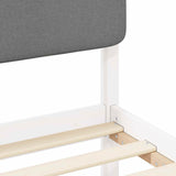 Bed Frame with Upholstered Headboard Light Grey 90 x 190 cm 877948
