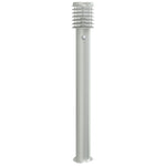 Outdoor Floor Lamps with Sensors 3pcs Silver 110cm Stainless Steel 4006368