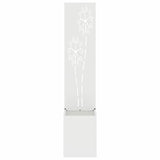 Garden Privacy Screen White 32 x 150 cm Cold-rolled steel 876365