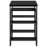 Desk with Storage Black Oak 113.5 x 52 x 75.5 cm 8008032