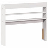 Headboard with Shelves White 100 cm Solid Wood Pine 850960