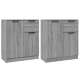 Sideboards 2 pcs Grey Sonoma 60x30x70 cm Engineered Wood 3115818