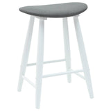 Dining Chairs 2 pcs White 46 x 37 x 63 cm Solid Rubber Wood 42020460