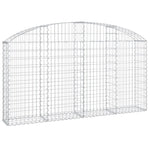 Arched Gabion Basket 200x30x100/120 cm Galvanised Iron 153465
