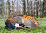 4-5 Person Pop-up Camping Tent Family Tent w/ 2 Mesh Windows & PVC Windows Portable Carry Bag for T3398P348706