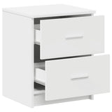 Bedside Cabinets 2 pcs with 2 Drawers White 40x36x50 cm 858786