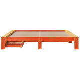 Bed Frame without Mattress Wax Brown 180x200 cm Super King Solid Wood Pine 3308992