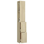 Bathroom Cabinet Sonoma Oak 25x26.5x170 cm Engineered Wood 808434