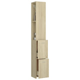 Bathroom Cabinet Sonoma Oak 25x26.5x170 cm Engineered Wood 808434