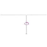 Awning Post Set White 600x245 cm Iron 315092