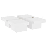 Coffee Table White 90x90x28 cm Engineered Wood 806912