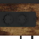 Bedside Cabinet Smoked Oak 40 x 27 x 76 cm Engineered Wood 859572