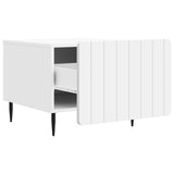 Coffee Table with Drawer White 49 x 50 x 42 cm Engineered Wood 894505