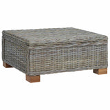 Coffee Table GENDT Natural Rattan Kubu Grey 67 x 60 x 30 cm 42034399
