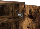 Shoe Cabinet Smoked Oak 32x35x92 cm Engineered Wood 816017