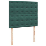 Box Spring Bed with Mattress Dark Green 120x190 cm Small Double Velvet 3290873