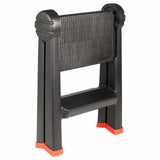 Ladder Folding Black and Red 46 x 30 x 63 cm PP and Elastomer 42033392