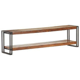 TV Cabinet Mixed colour finish Solid reclaimed wood, Iron 320793