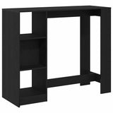 Bar Table Black Oak 124 x 46 x 103.5 cm Engineered Wood 868077
