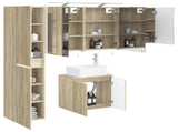 Bathroom Cabinet Set 5 pcs Sonoma Oak Engineered Wood 3407313