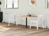 Dining Chairs 2 pcs White 42 x 47.5 x 81 cm Solid Rubber Wood 42020435