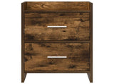 Bedside Tables 2 pcs Smoked Oak 40 x 30 x 60 cm Engineered Wood 8010972