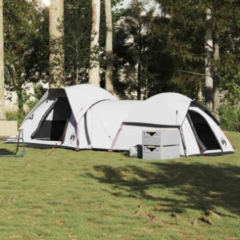 ZNTS Camping Tent 5-Person White Blackout Fabric Waterproof 4009590