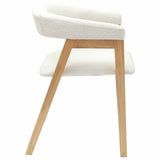 Dining Chairs 2 pcs Natural 54 x 57 x 73 cm Solid Rubber Wood 42020428