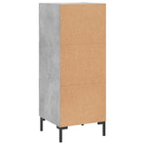 Sideboard Concrete Grey 34.5x34x90 cm Engineered Wood 828608