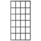 Sliding Door with Hardware Set ESG Glass&Aluminium 102x205 cm 3081966