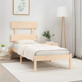 Bed Frame without Mattres 90x200 cms Solid Wood 3104658