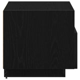 Bedside Cabinet 2 pcs Black Oak 40 x 39 x 37 cm Engineered Wood 863071