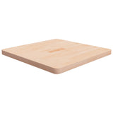 Square Table Top 70x70x4 cm Untreated Solid Wood Oak 342945