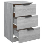 ZNTS Bedside Cabinet Grey Sonoma 40x36x65 cm 817053