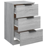 ZNTS Bedside Cabinet Grey Sonoma 40x36x65 cm 817053