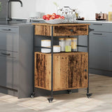 Kitchen Trolley Old Wood 56 x 43 x 89.5 cm Engineered Wood 871666