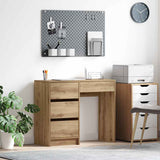 Desk with Drawer Artisan Oak 90 x 37.5 x 75 cm Engineered Wood 869497