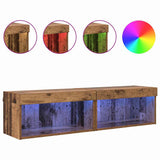 TV Cabinet Set 2 pcs Old Wood 60 x 30 x 30 cm Engineered Wood 882961