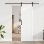 Sliding Door Manual White and black 78 x 232 cm 3333307