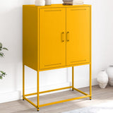 Highboard Mustard Yellow 68.5x38.5x107 cm Steel 846509
