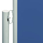 Patio Retractable Side Awning 200x600 cm Blue 317972